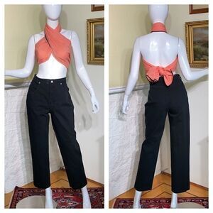 FDJ High Rise Tapered Crop Vintage Mom Jeans